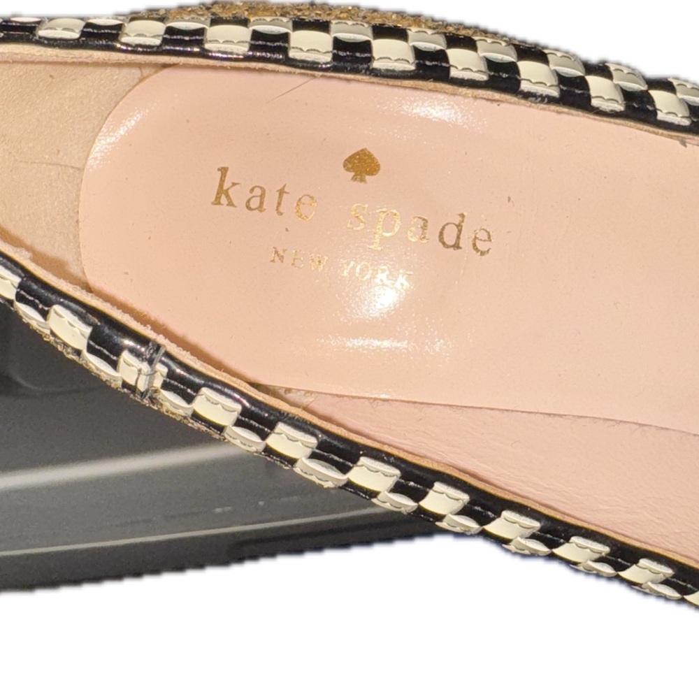 Kate Spade Gold Glitter Limited Edition Taxi Heels - Picture 13 of 13